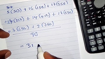 Statistics Standard deviation 2019 paper 2 exam question