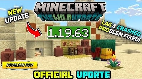 Minecraft Pe 1.19.63 Official Version Released | Minecraft 1.19.63 Lag & Crash problem Fixes