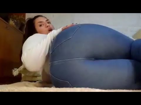 Girl Farting in Jeans