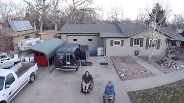 3D Robotics Iris+ Crane Shot with Example of Tilting The Gimbal While Flying In Loiter Mode