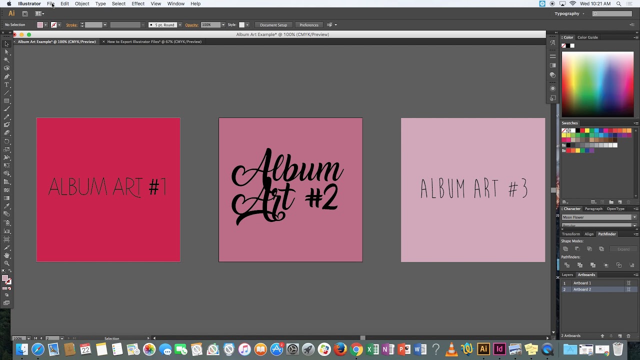 How To Export Multiple Artboards To JPEG In Illustrator YouTube
