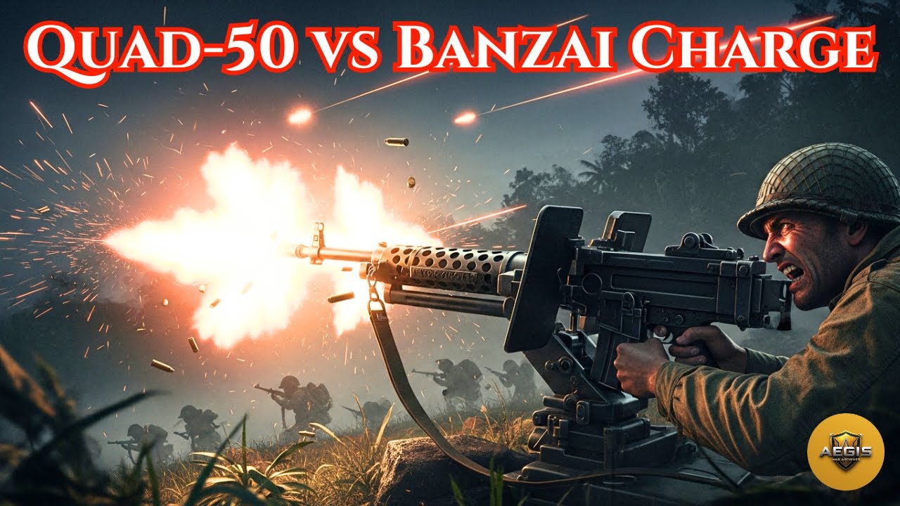 Inside the Quad-50 Fury That Stopped Japan’s Deadliest Banzai Charges