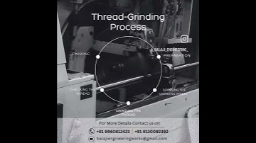 Thread Grinding Process...An important step for producing High quality precise Ground ballscrew.