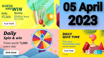 Amazon Guess And Win Quiz Answer Today I Amazon Quiz Today