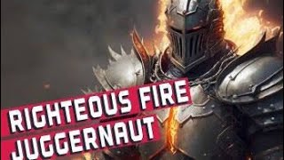 Path Of Exile RF build 3.24 juggernaut tank immortal righteous fire