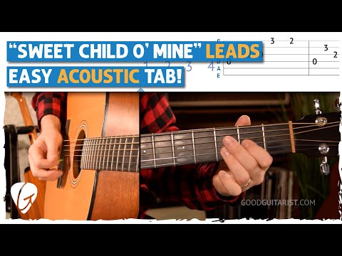 Learn Sweet Child O' Mine Intro On Acoustic! Easy x Beginner-Friendly