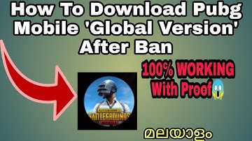 How To Download Pubg Mobile Global Version After Ban | 100% Working With Proof | Malayalam
