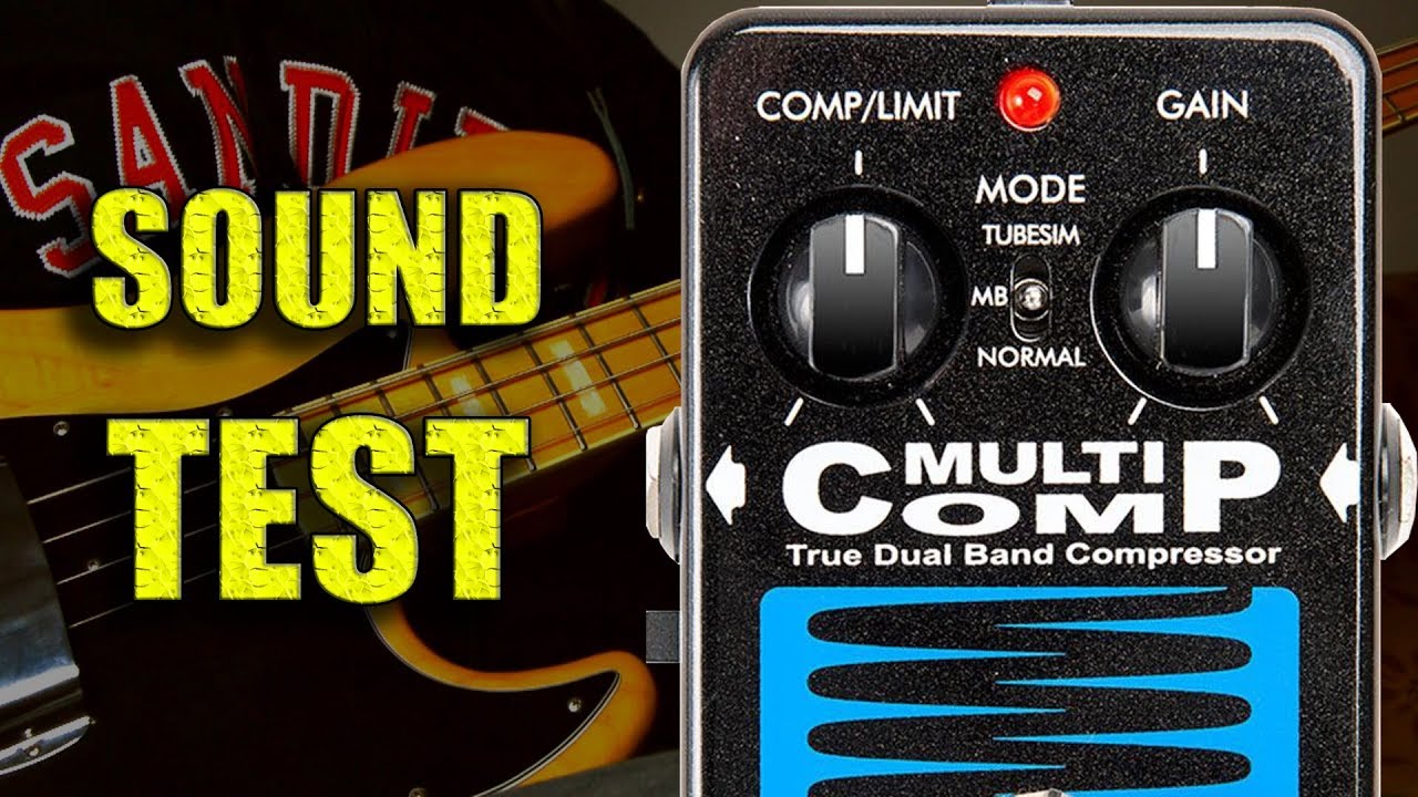 EBS MultiComp Studio Edition sound test - awesome analog bass guitar  compressor