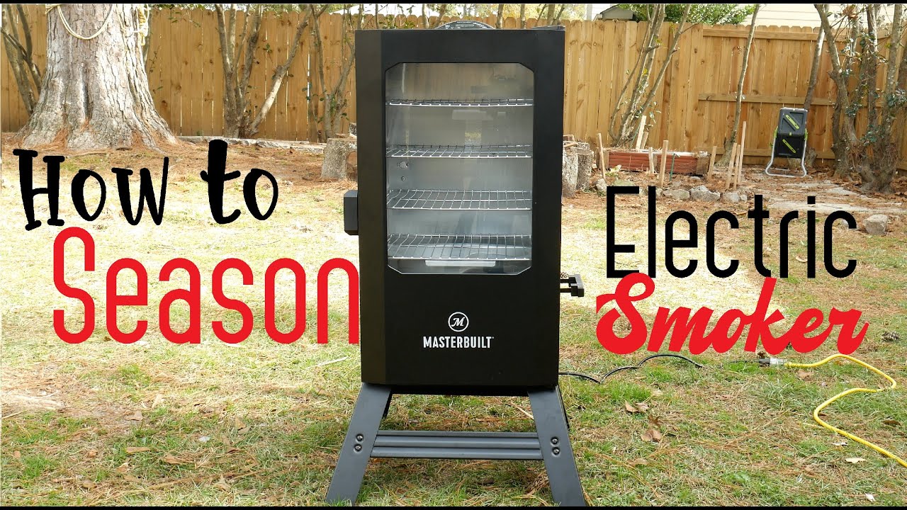 How To Season New Electric Smoker Easy Simple YouTube