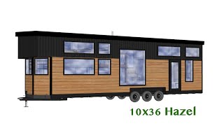 10x36 Hazel Tiny House Bumper-pull Bathtub Model 2022