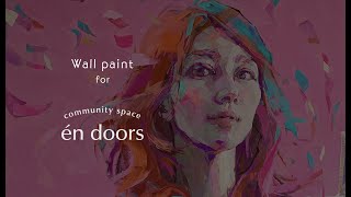 苦悩、絶望そして快感 1/5 限定5部 版画 絵画 高見沢耳 Izumi Kogahara's work----Wall paint for 'en doors' - YouTube