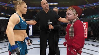 Ronda Rousey vs. Hasbulla - EA Sports UFC 4 - Funny Fight 💙❤️