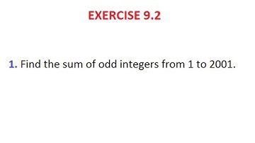 NCERT Class 11 Sequence And Series 9.2 question 1 solution by Dig Your Mind.