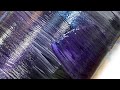 Purple Black Acrylic Brush Strokes on Tumbler | Acrylics Painting on Tumbler | 584