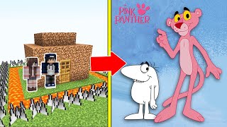 Chú Báo Hồng Tấn Công Nhà Được Bảo Vệ Bởi bqThanh và Ốc Trong Minecraft (Pink Panther)
