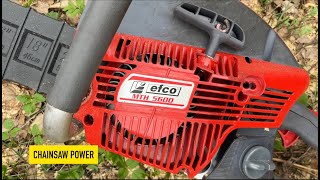Power of Chainsaw EFCO MTH5600: Cutting Logs for Firewood | My Day