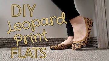 DIY Leopard Print Flats