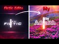 How to make Fictic Edits like water mark in Alight Motion Pro level