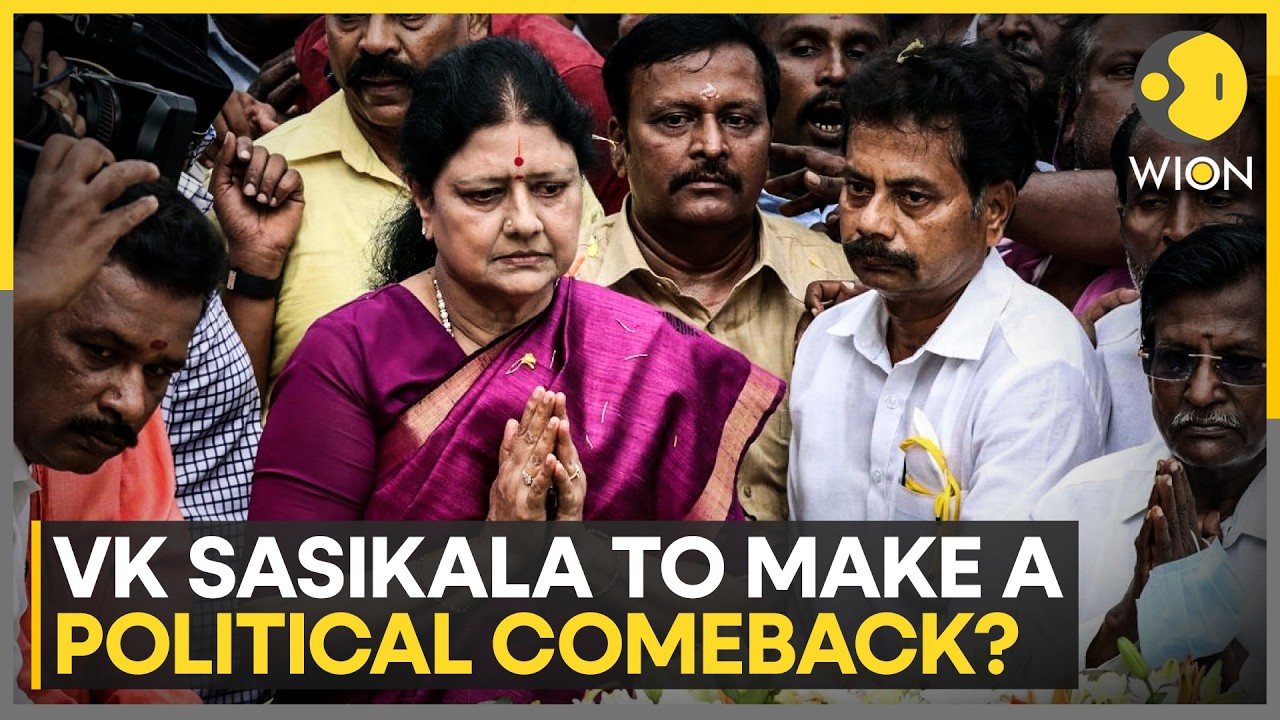 VK Sasikala Hints at Political Comeback on Jayalalithaa’s Birth Anniversary | WION