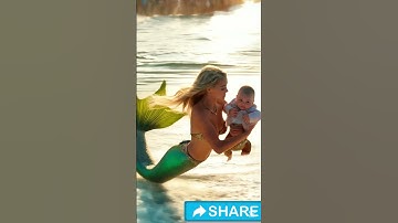 The beauty of the mermaid is a romantic poem written by the sea😊 #mermaid #sea #shorts #short #ai