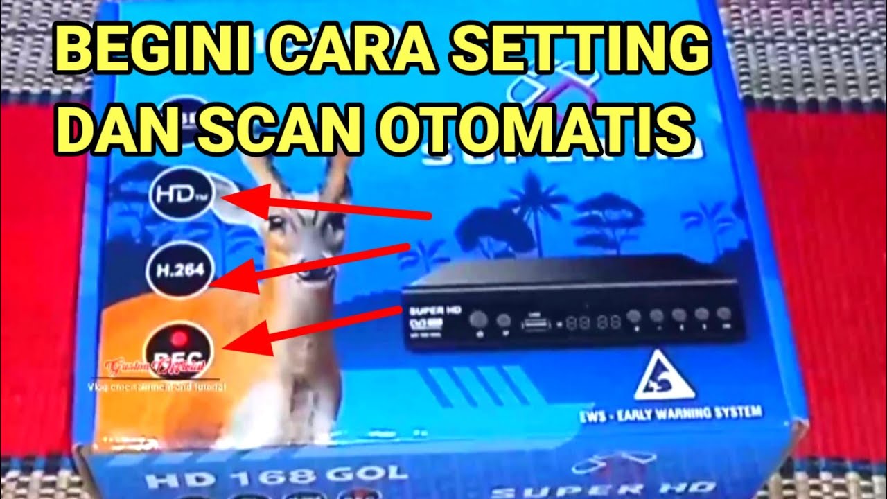 CARA SETTING STB SUPER HD TERBARU CARA SCAN OTOMATIS SET TOP BOX