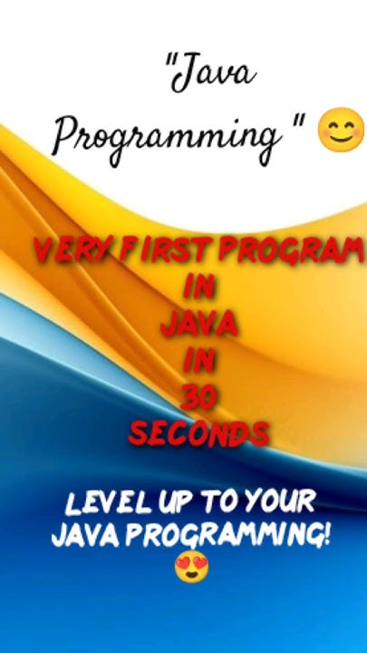 Java First Program: Print Hello World ☕ #java #ytshortsvideo #best # ...