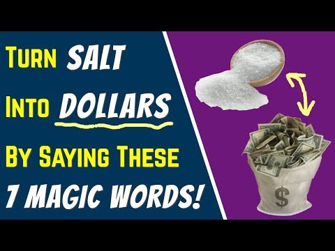 MONEY SPELL: Turn SALT Into DOLLARS By Saying These 7 MAGIC WORDS... (Incredible Abundance)