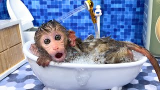 Bath Song & Swimming Song | Nursery Rhymes & Kids Songs | Bon Bon Monkey Kids Songs & Baby Songs