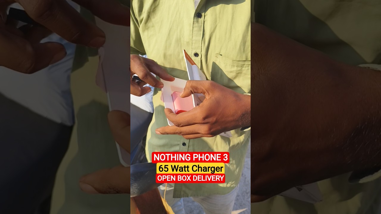 Nothing Phone 3 65 Watt Charger Flipkart Open Box Delivery 