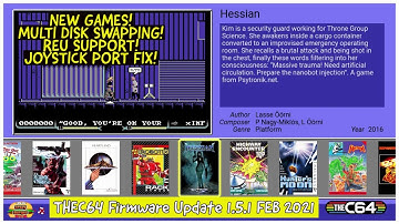 THE C64 Mini Firmware Update 1.5.1 Feb 2021- New Games, Disk Swapping, Joystick Port fix and more!