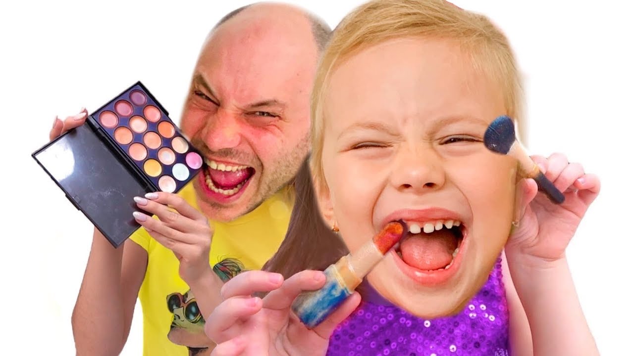 Ника и папа шоколадный челлендж и другие истории YouTube