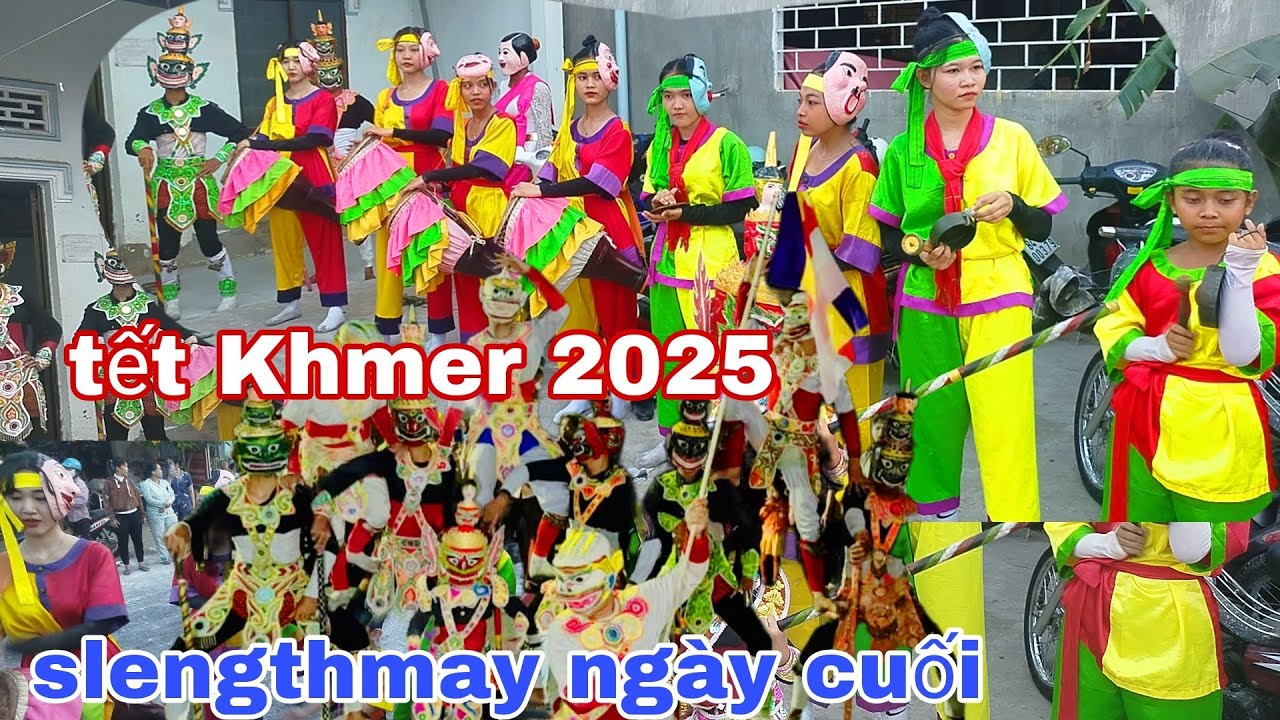 Phần cuối.ngày chol chnam thmây chùa slengthmay rất nhiều người đến tham dự.