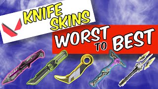 *2022* Ranking Every Knife Skin in Valorant from Worst to Best