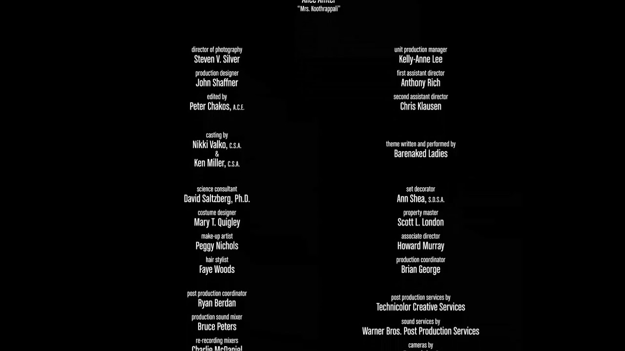 Big Bang Theory credits but they're scrolling YouTube