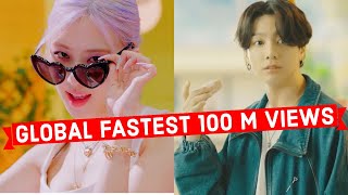 Global Fastest Songs to Reach 100 Million Views on Youtube of All Time (Top 20)