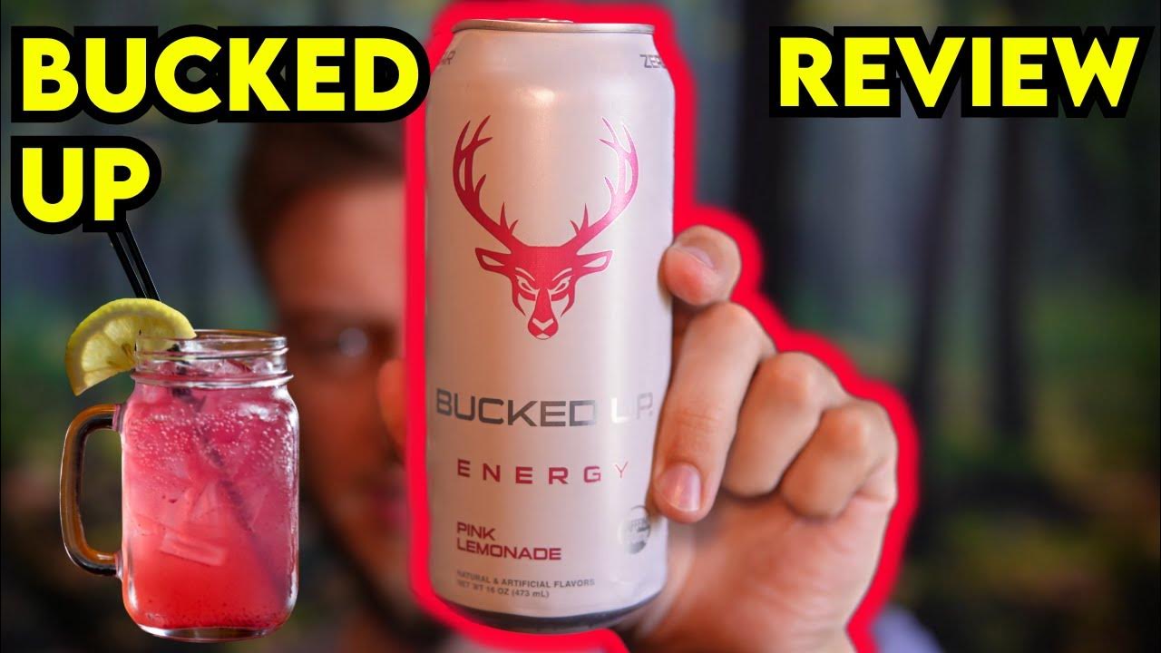 BUCKED UP Pink Lemonade Energy Drink Review YouTube