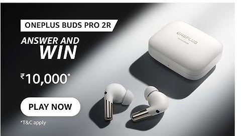 Amazon Oneplus buds pro 2R Quiz Answer Today | Amazon quiz today 22 February 2023
