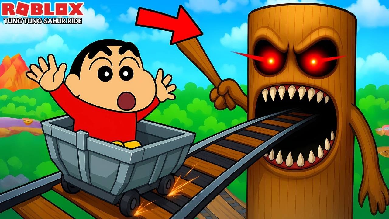 Tung Tung Sahur Cart Ride Gameplay in Tamil | GAMING WITH SHINCHAN