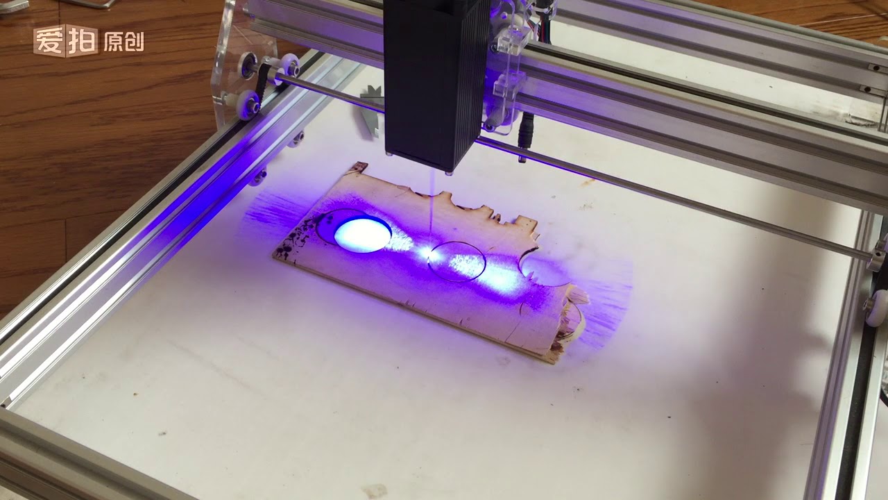 Laser Wood Cutter Demonstration 3mm plywood cutting with 5500mW laser head YouTube
