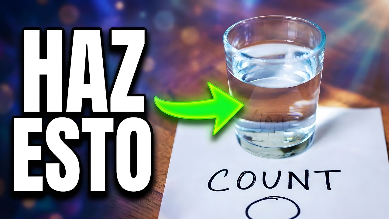 Por qué esta Palabra en un Vaso de Agua atrae Dinero (Ritual Explicado) 💰