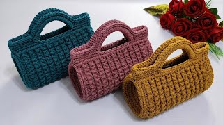كروشيه أشيك شنطه لصيف 2026.. اصنعيها بنفسك في ساعة واحدة فقط! crochet bag