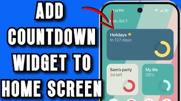 How To Add Countdown Widget To Home Screen ANDROID 2025! | FULL GUIDE
