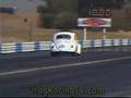 Insane drag racing wheelstand by a turbo vw