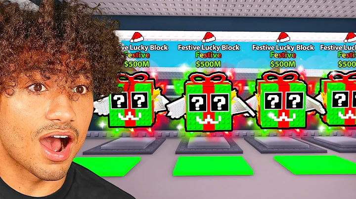 Opening 100 FESTIVE LUCKY BLOCKS In Steal A Brainrot..