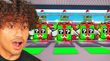 Opening 100 FESTIVE LUCKY BLOCKS In Steal A Brainrot..