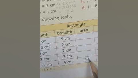 Perimeter and Area - Math Countdown - Exercise 6 - (Q#18)- Class 4