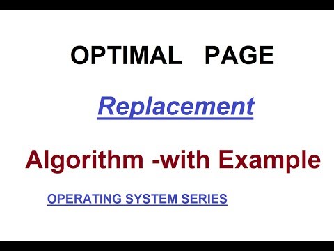 (Must Watch) Optimal Page Replacement algorithm with Example | Operating System Series