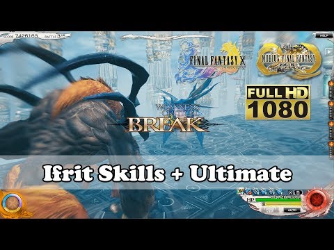 Mobius FF x Final Fantasy X - Ifrit Skills + Ultimate [Steam HD 1080p]