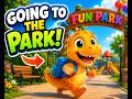 🦖🌳 Baby Dino Goes To The Park! 🎈😂