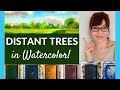 How to Paint Trees (Distant Trees in Watercolor)